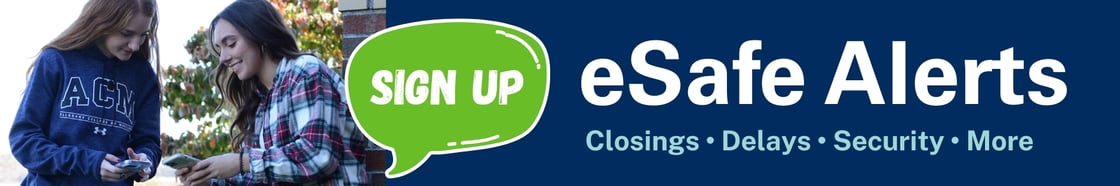 Sign up for eSAFE Alerts ad banner